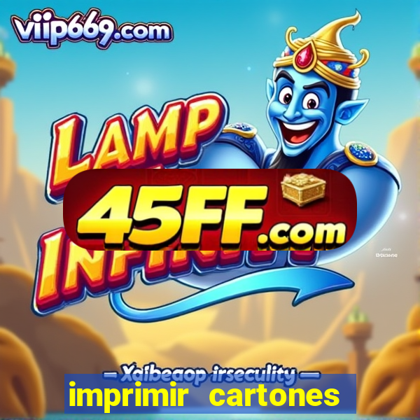 imprimir cartones de bingo